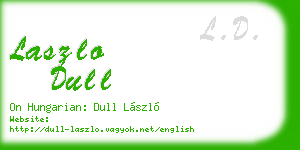 laszlo dull business card